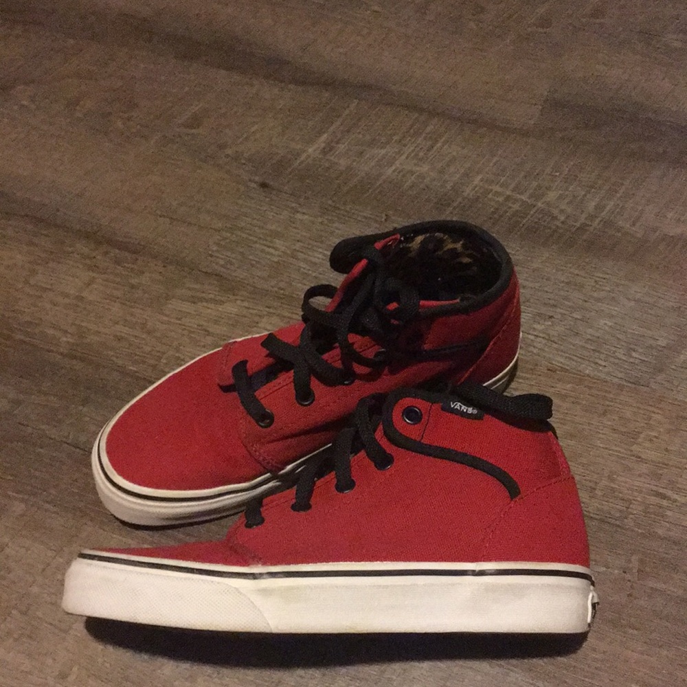 Red VANS high tops